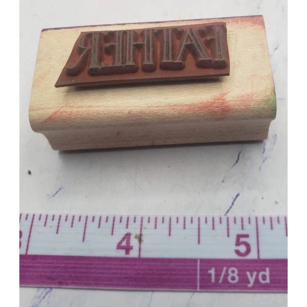 Lot of 5 Words and Phrases Stampin Up Wood Mounted Rubber Stamps